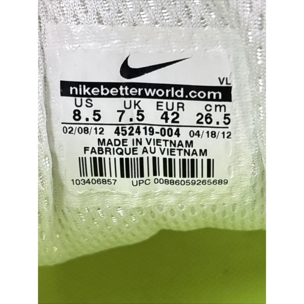 NIKE Mens Lunarfly 2 Gray Blue Running Shoes Sz 8.5‎ 452419-004 Athletic Comfort